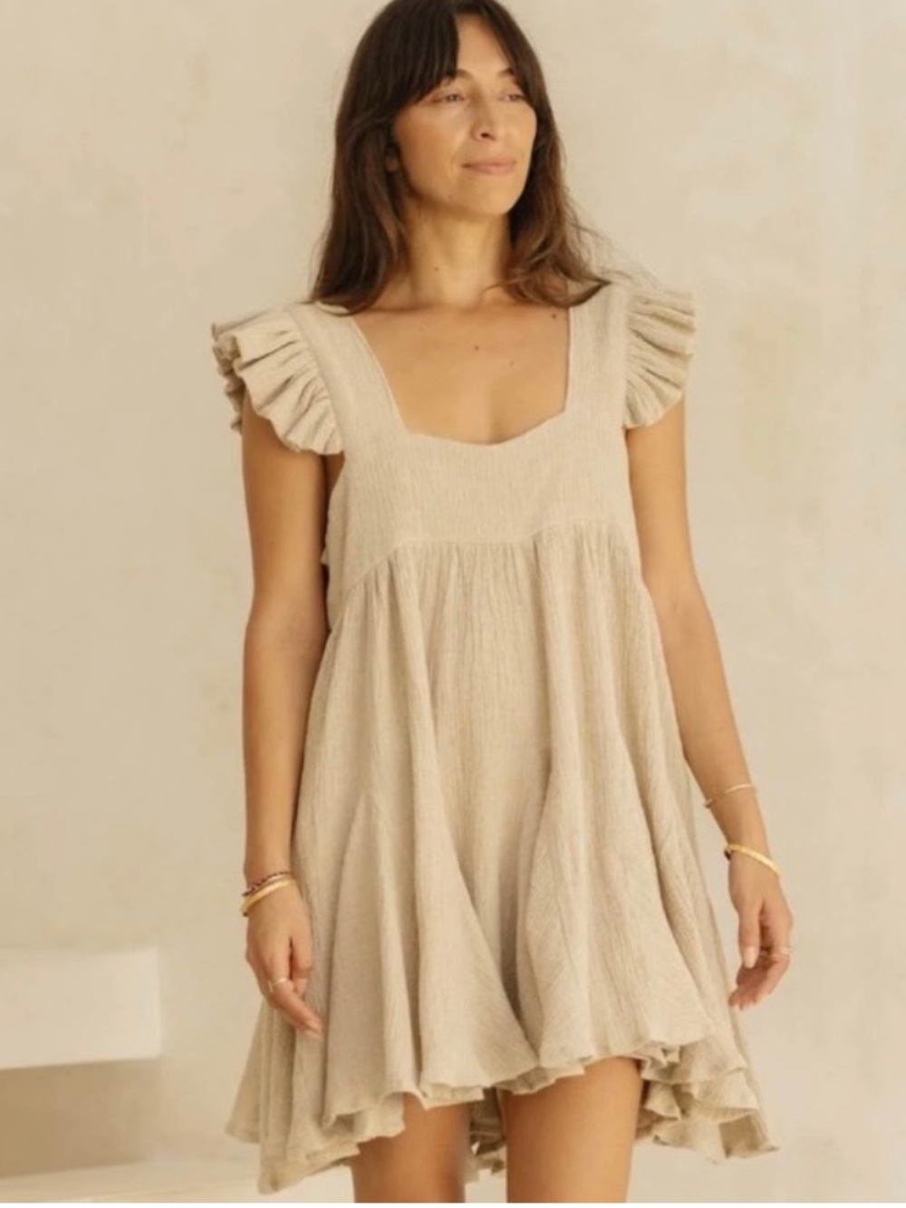 Myrah Penaloza Linen Cotton Anna Yemaya Dress